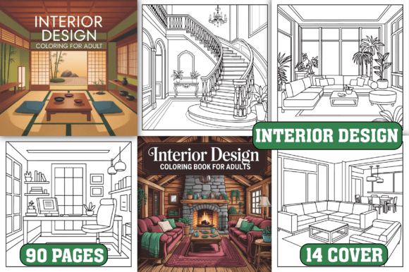 Download 90 Interior Design Coloring Pages - Color Collection