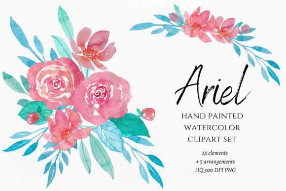 Download Watercolor Summer Flowers Clipart - Color Collection
