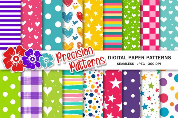 Download Neon Colors Digital Paper Pattern - Color Collection