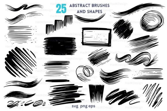 Download Artistic Brush Stroke Vector Pack: 25 - Stroke Collection