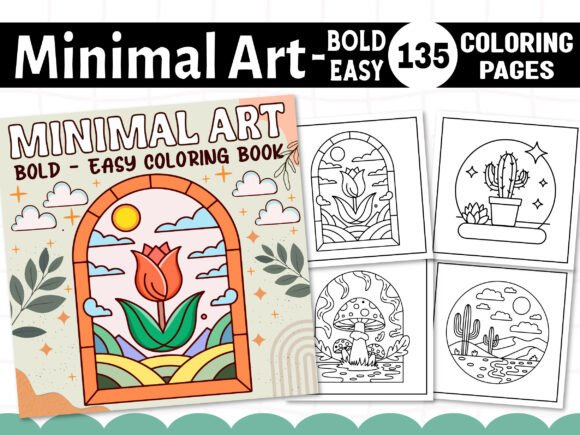 Download Bold and Easy Minimal Art Coloring Pages - Color Collection