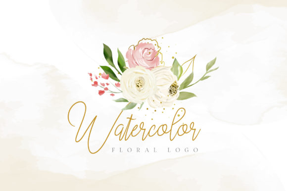 Download Watercolor Floral Logo Template - Color Collection