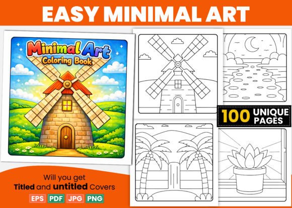 Download Bold and Easy Minimal Art Coloring Pages - Color Collection