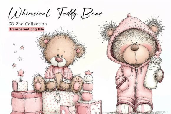 Download Watercolor Teddy Bear Clipart - Color Collection