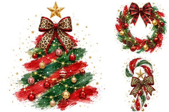 Download Watercolor Brushstroke Christmas Clipart - Stroke Collection