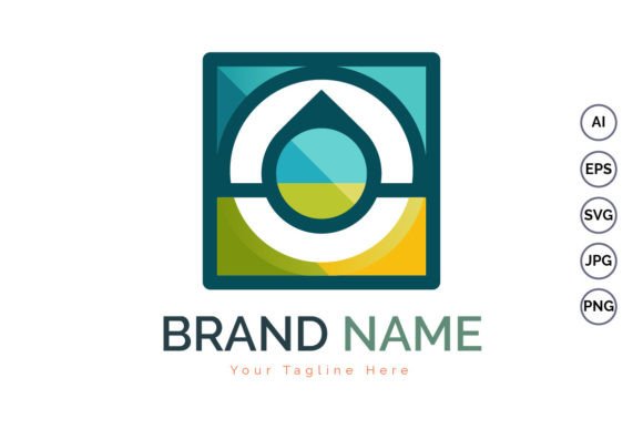 Download Modern Shapes Colorful Droplet Logo - Color Collection