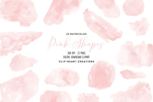 Download Pink Watercolor Shapes - Color Collection