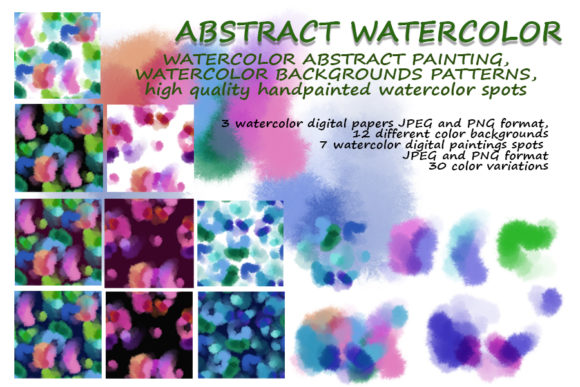 Download Abstract Watercolor Shapes. - Color Collection