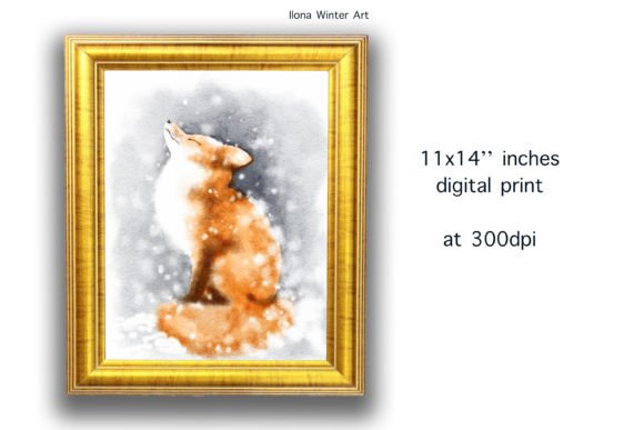 Download Watercolor Cute Fox Printable Wall Art - Color Collection