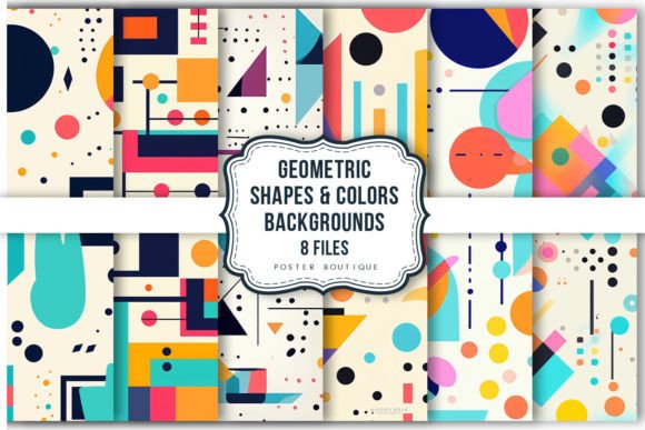 Download Geometric Shapes &amp; Colors Backgrounds - Color Collection