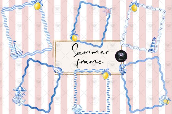 Download Summer Frame Clipart Watercolor - Color Collection