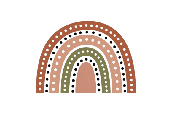 Download Boho Style Arch Dotted Earthy Colors - Color Collection