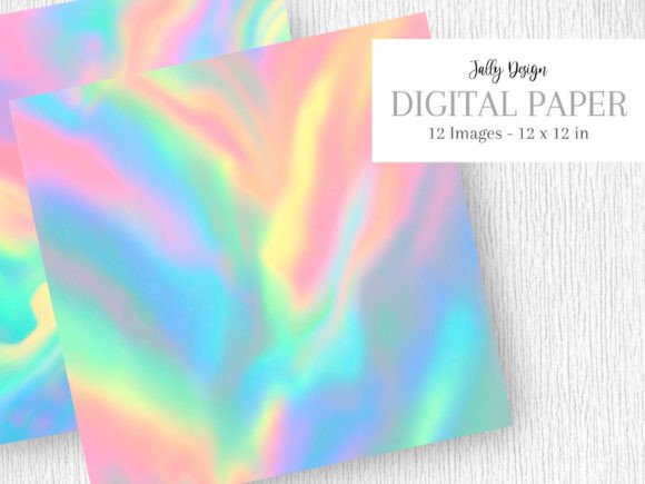 Download Holographic Watercolor Digital Paper - Premium Resources