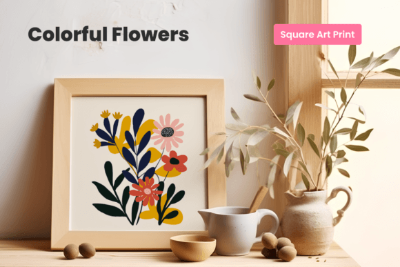 Download Colorful Flowers Art | Modern Art Print - Color Collection