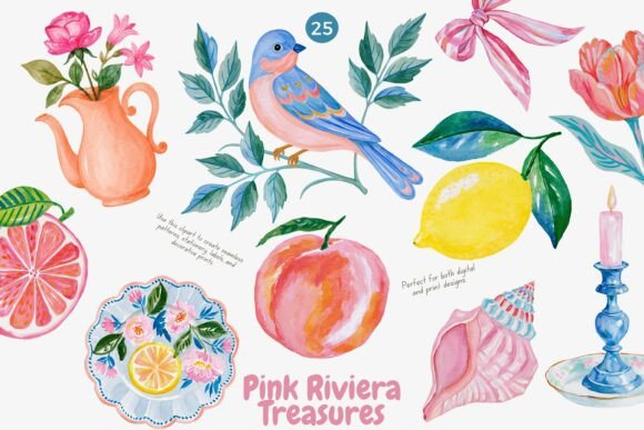 Download Coastal Watercolor Clipart Collection - Color Collection